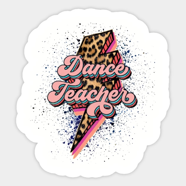 Leopard dance teacher Sticker by Hanadrawing